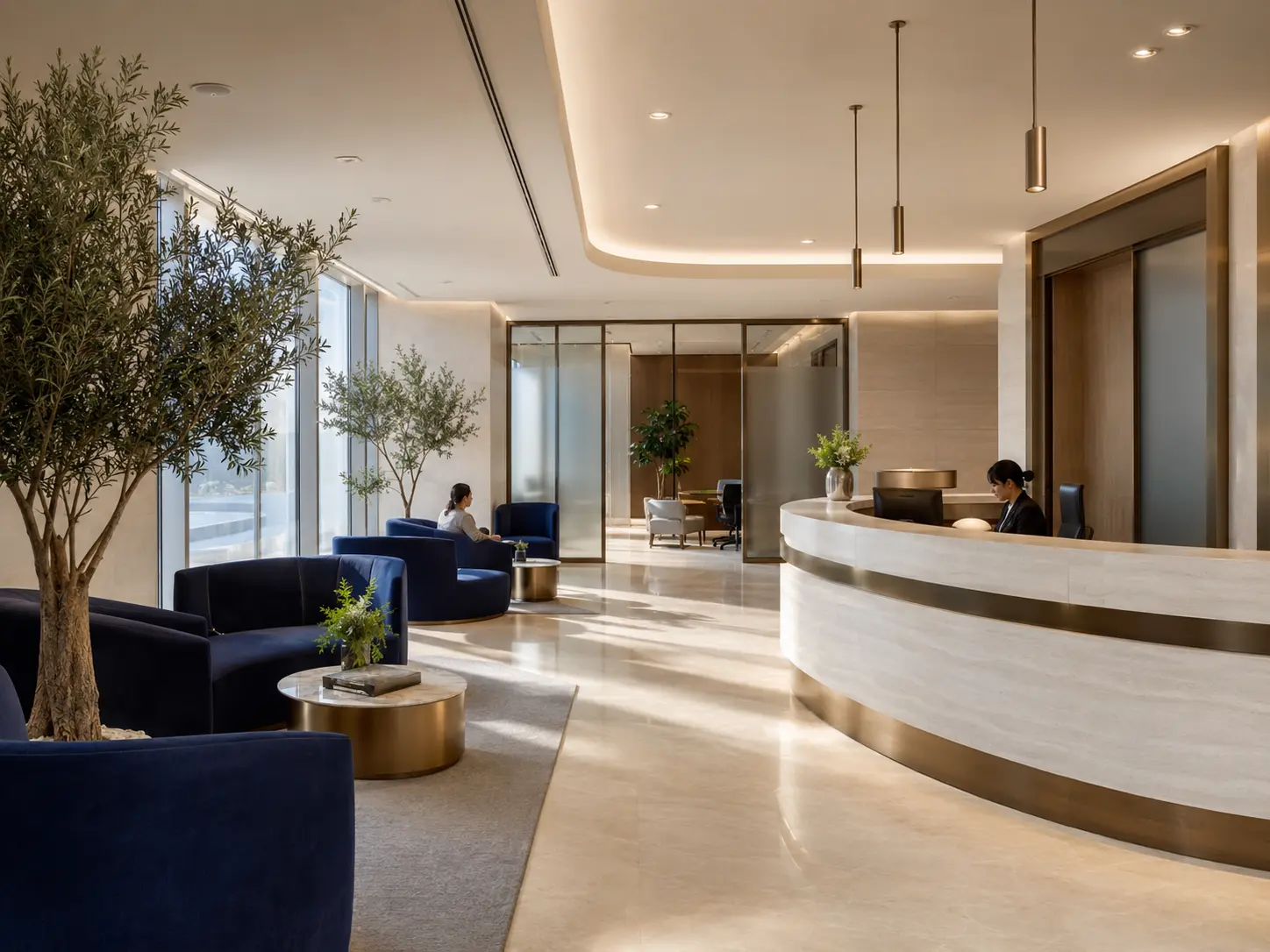 Premium, operationally ready medical centre reception